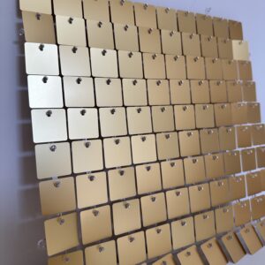 Panel cekinowy 30 x 30 złoty matowy