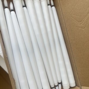 Zestaw 10 świeczek led STOŻKOWYCH 27.5 cm kolor biały