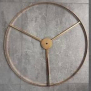 Obręcz metalowa złota ze wzmocnieniami 60 cm